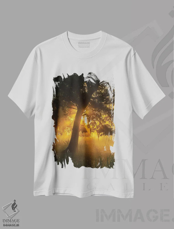تیشرت سفید طرح دار آثار جینز گالری - immage.ir
