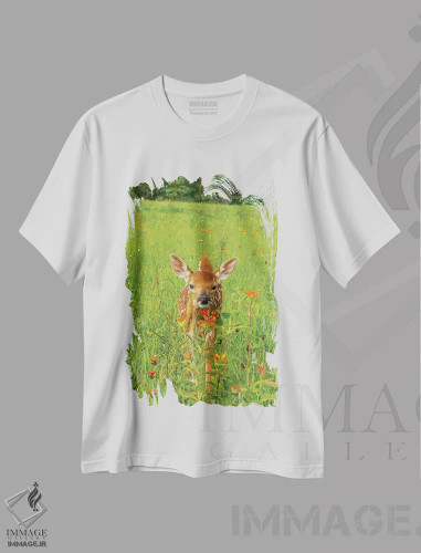 تیشرت سفید طرح دار آثار جینز گالری - immage.ir