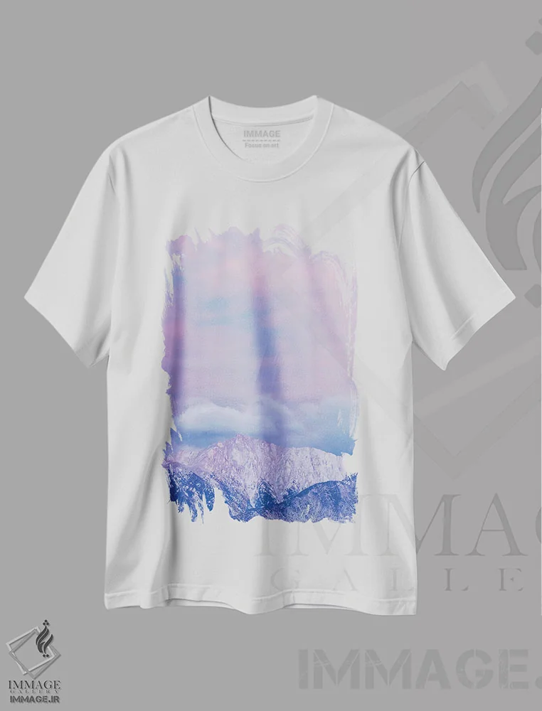 تیشرت سفید طرح دار آثار جینز گالری - فروشگاه ایماژ