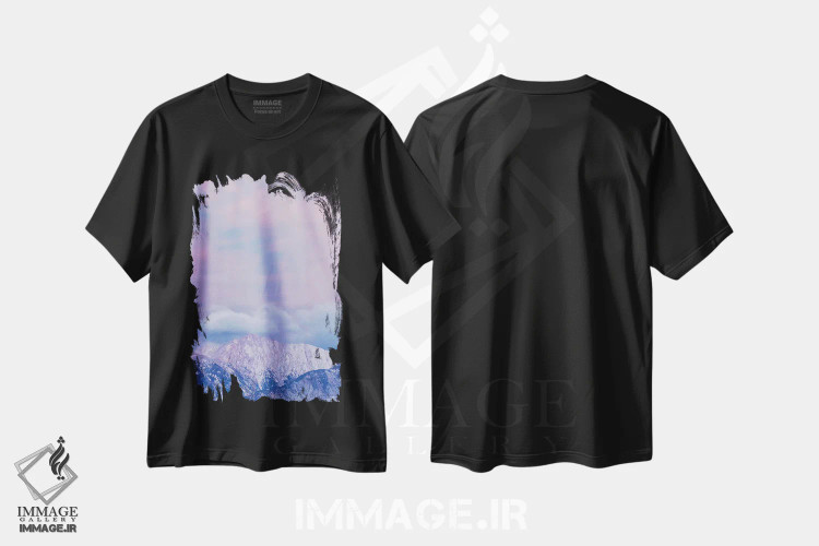 تیشرت مشکی طرح دار آثار جینز گالری - immage.ir