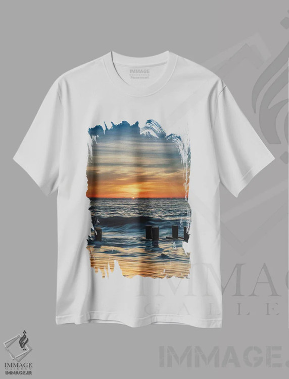 تیشرت سفید طرح دار آثار جینز گالری - immage.ir