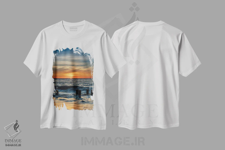 تیشرت سفید طرح دار آثار جینز گالری - immage.ir