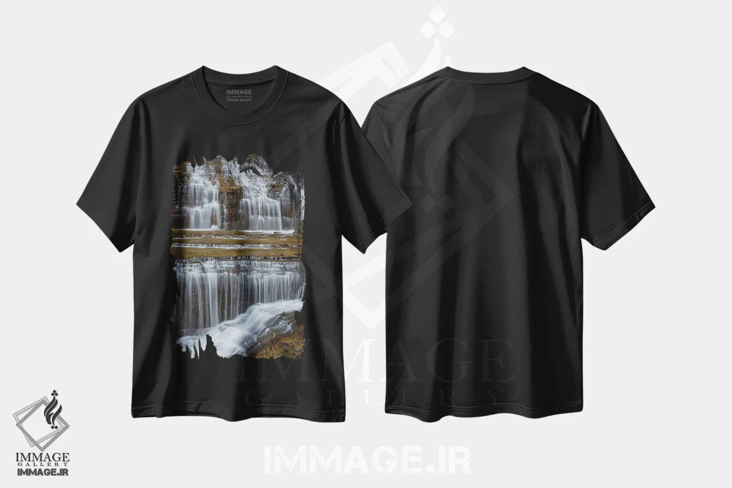 تیشرت مشکی طرح دار آثار جینز گالری - immage.ir