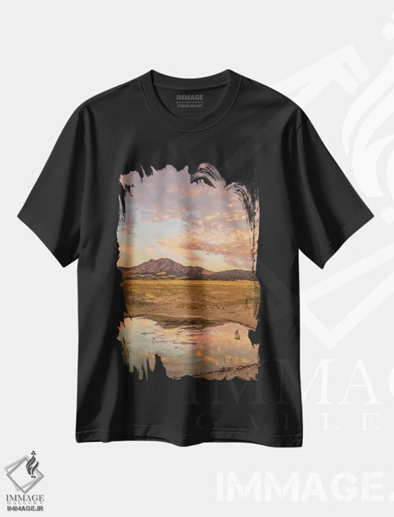 تیشرت مشکی طرح دار آثار جینز گالری - immage.ir