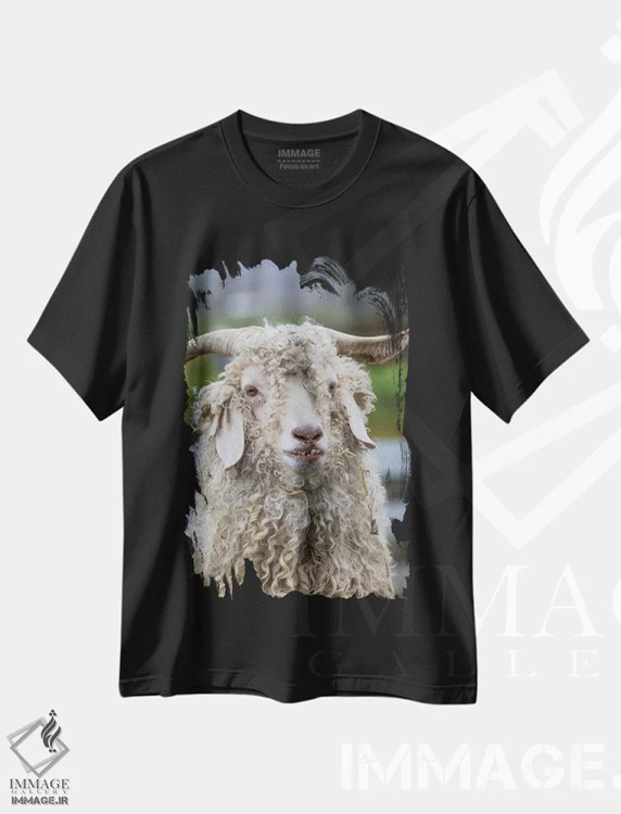 تیشرت مشکی طرح دار آثار جینز گالری - فروشگاه ایماژ