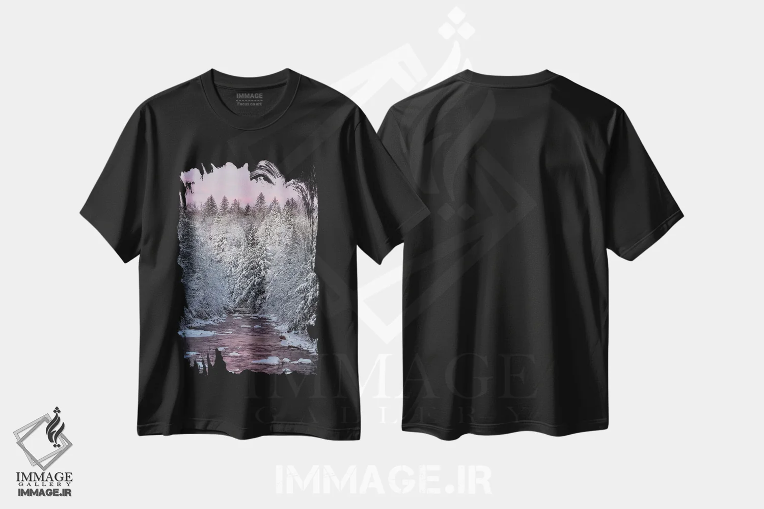 تیشرت مشکی طرح دار آثار جینز گالری - immage.ir