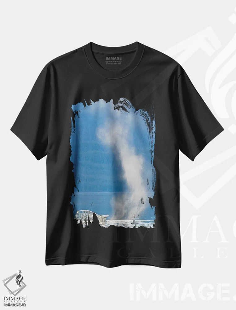 تیشرت مشکی طرح دار آثار جینز گالری - immage.ir