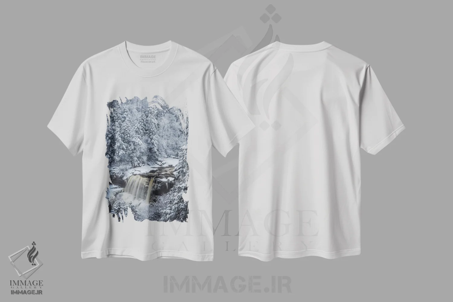 تیشرت سفید طرح دار آثار جینز گالری - immage.ir