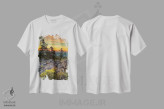 تیشرت سفید طرح دار آثار جینز گالری - immage.ir