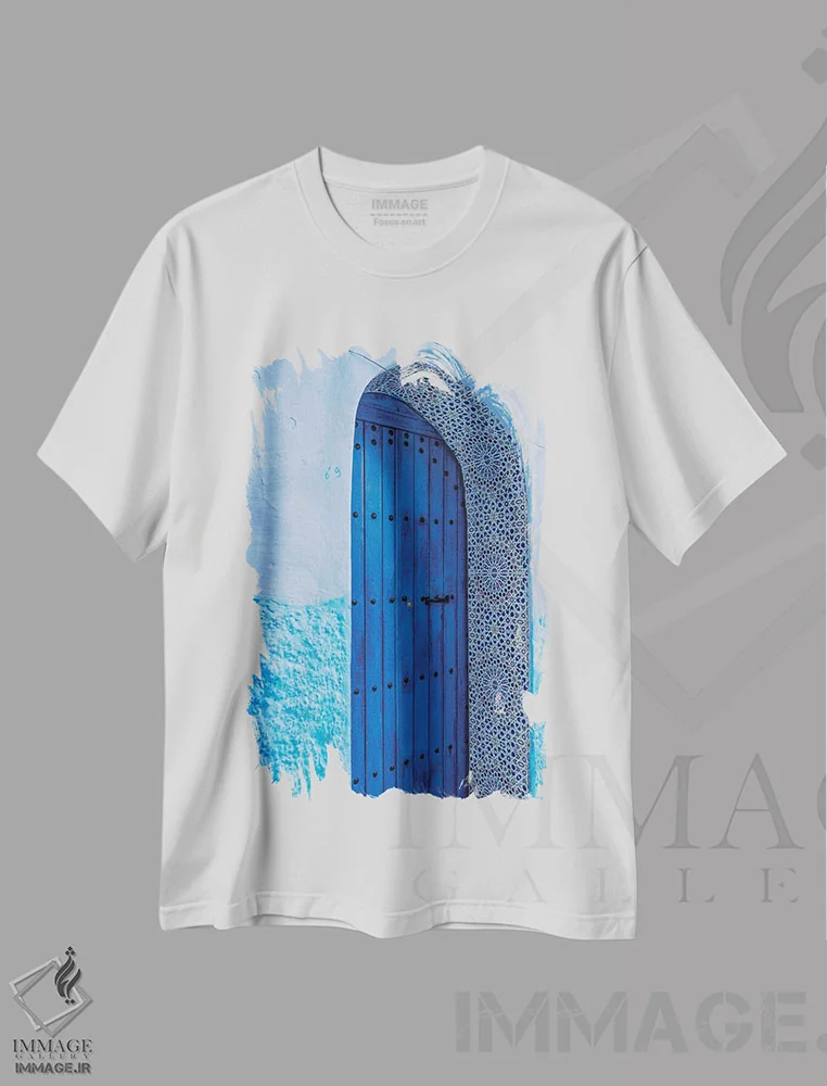 تیشرت سفید طرح دار آثار جینز گالری - immage.ir
