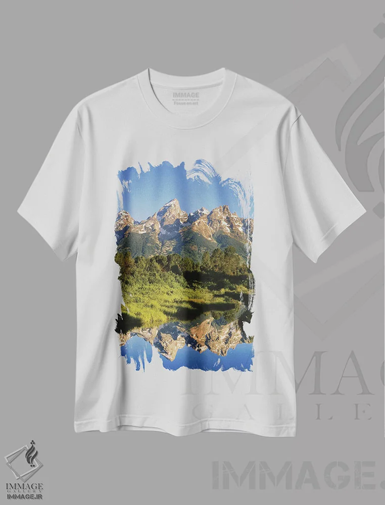 تیشرت سفید طرح دار آثار جینز گالری - immage.ir