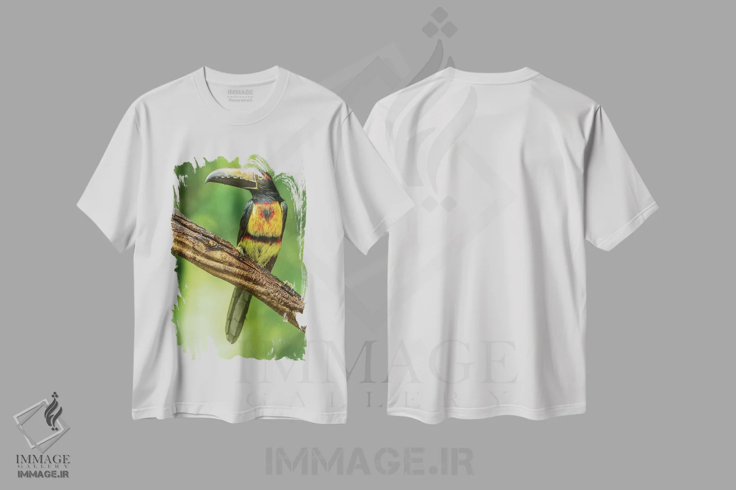 تیشرت سفید طرح دار آثار جینز گالری - immage.ir