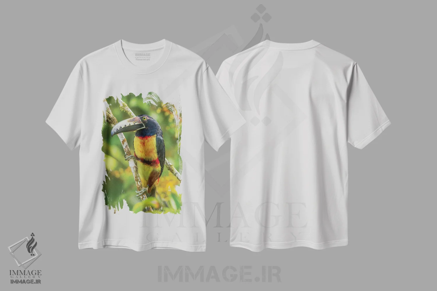 تیشرت سفید طرح دار آثار جینز گالری - immage.ir