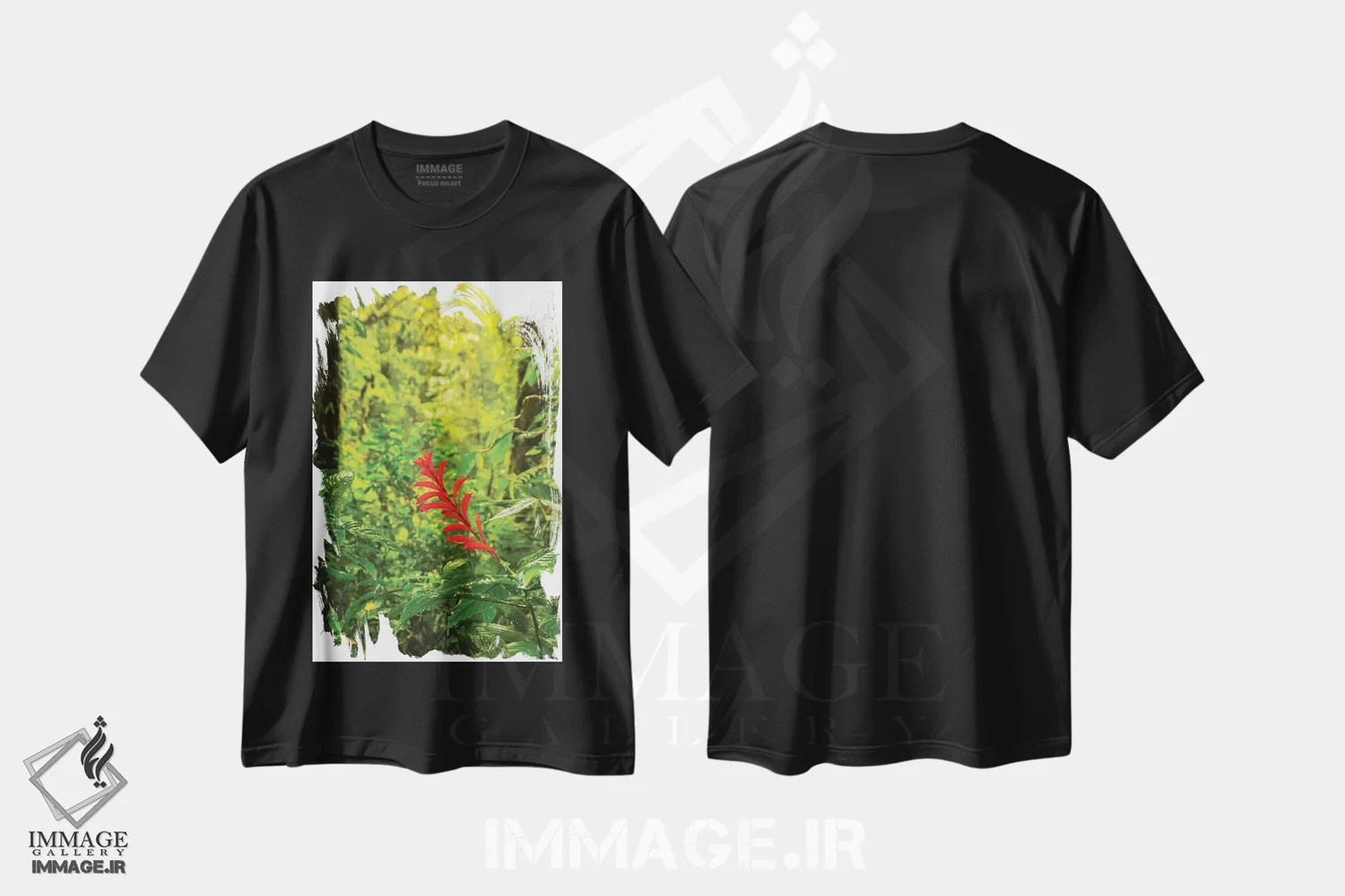 تیشرت مشکی طرح دار آثار جینز گالری - immage.ir