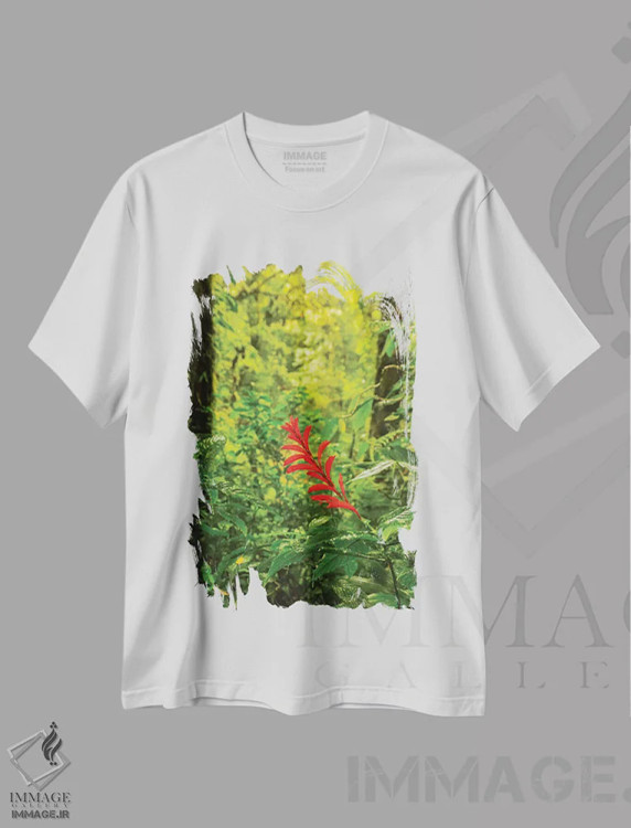 تیشرت سفید طرح دار آثار جینز گالری - فروشگاه ایماژ