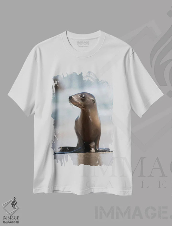 تیشرت سفید طرح دار آثار جینز گالری - فروشگاه ایماژ