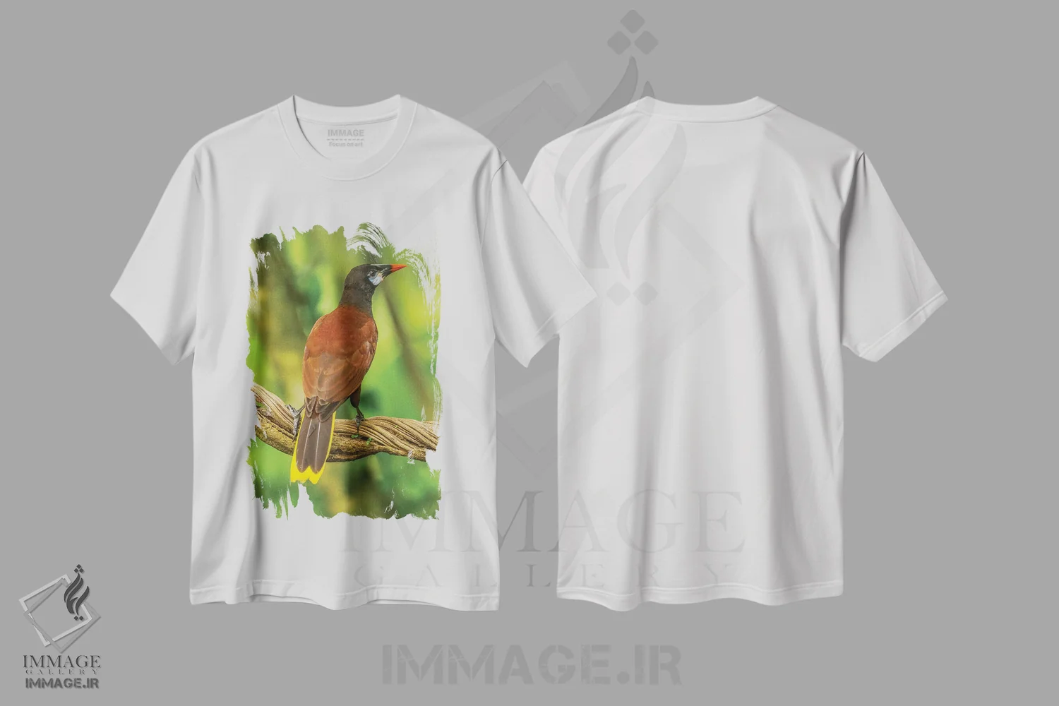 تیشرت سفید طرح دار آثار جینز گالری - immage.ir