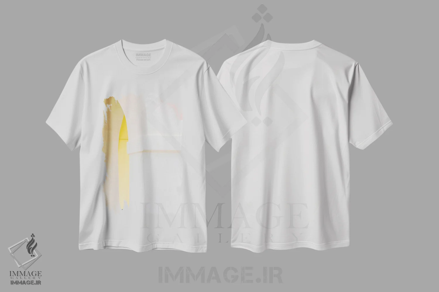 تیشرت سفید طرح دار آثار جینز گالری - immage.ir