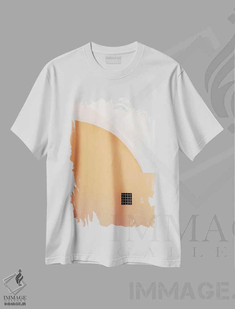تیشرت سفید طرح دار آثار جینز گالری - فروشگاه ایماژ