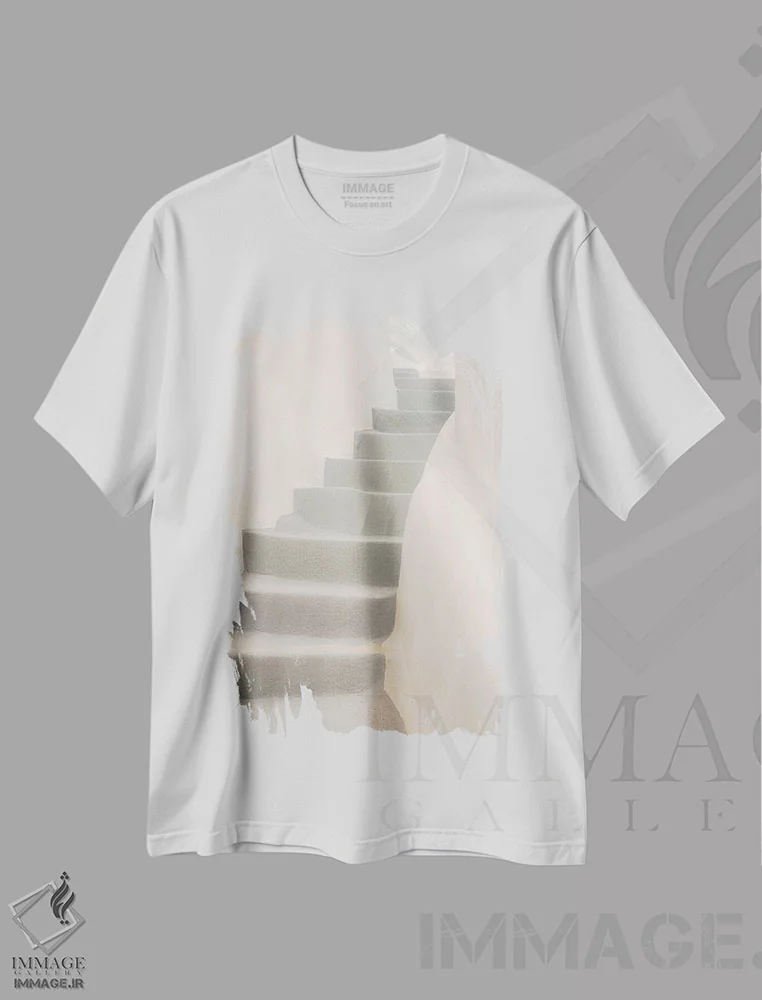 تیشرت سفید طرح دار آثار جینز گالری - immage.ir