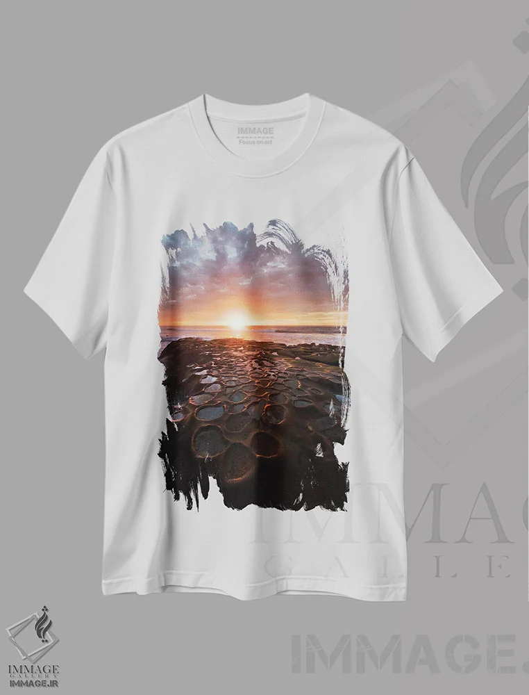 تیشرت سفید طرح دار آثار جینز گالری - immage.ir