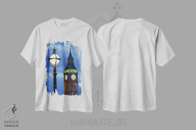 تیشرت سفید طرح دار آثار جینز گالری - immage.ir