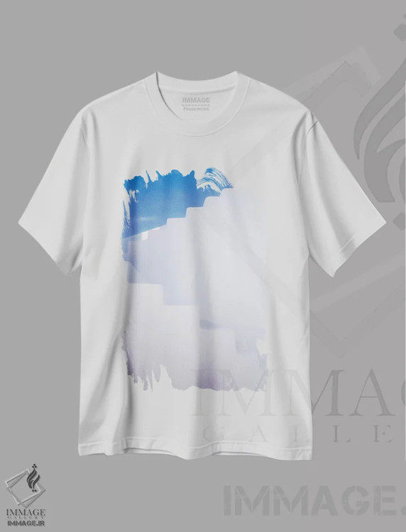 تیشرت سفید طرح دار آثار جینز گالری - فروشگاه ایماژ
