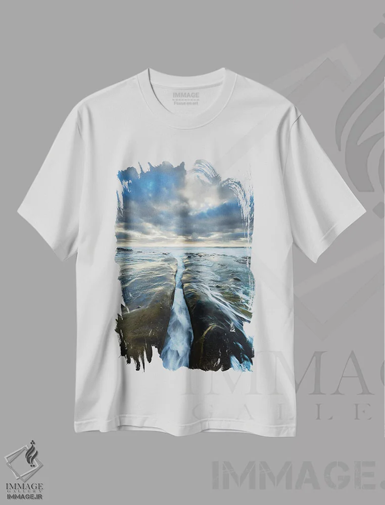 تیشرت سفید طرح دار آثار جینز گالری - immage.ir