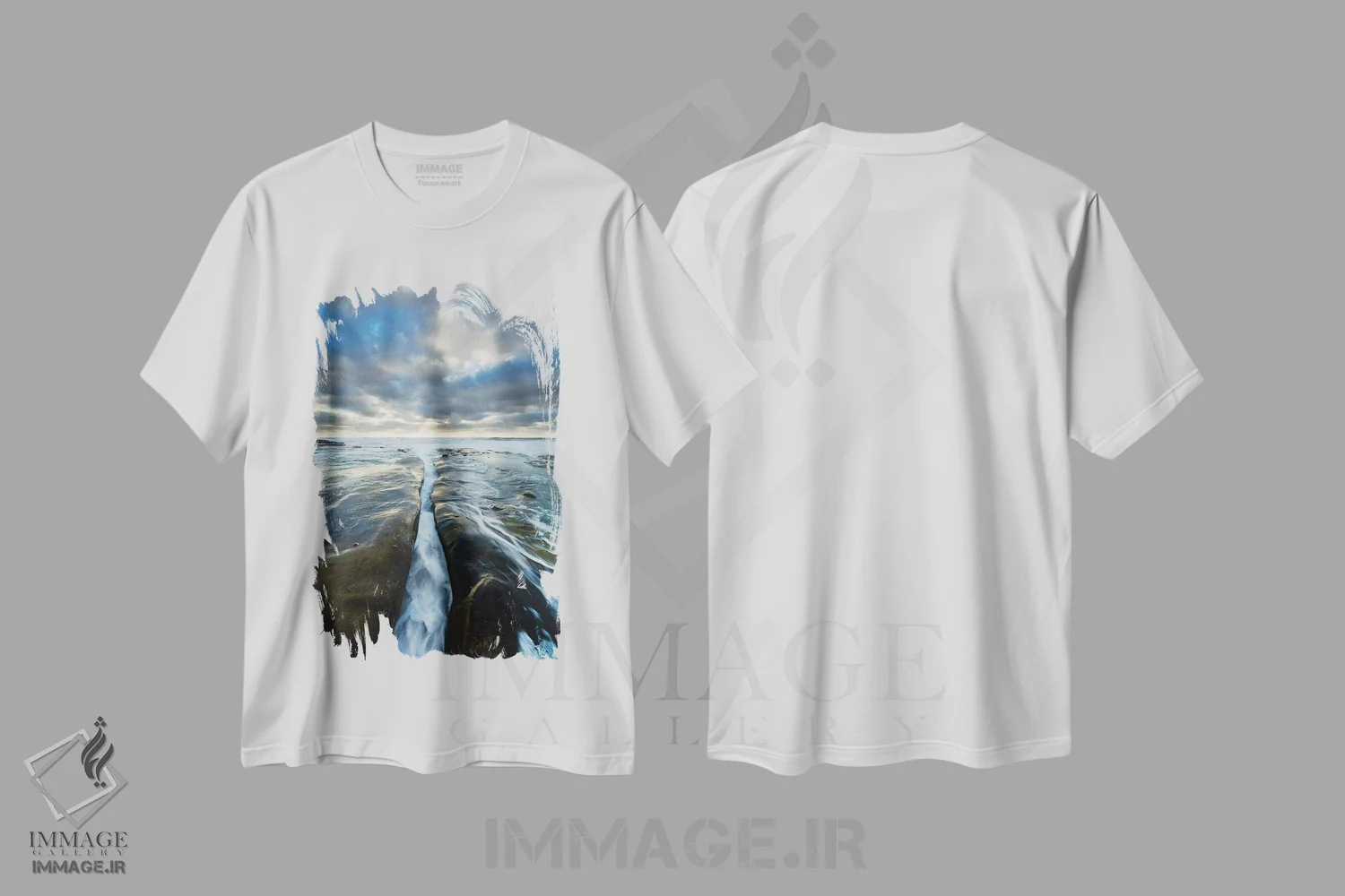 تیشرت سفید طرح دار آثار جینز گالری - immage.ir