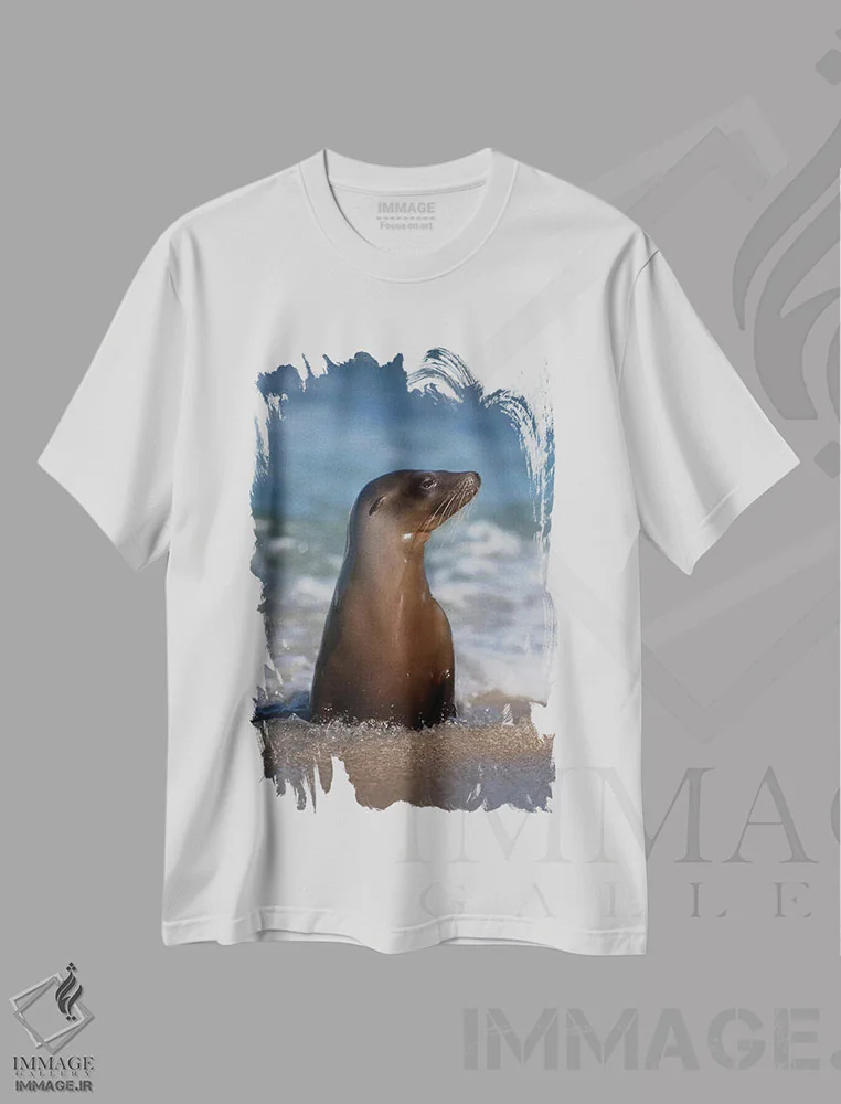 تیشرت سفید طرح دار آثار جینز گالری - immage.ir