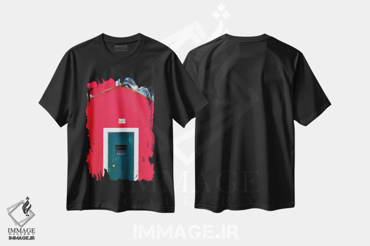 تیشرت مشکی طرح دار آثار جینز گالری - immage.ir