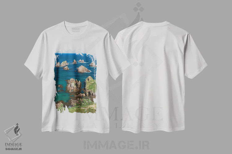 تیشرت سفید طرح دار آثار جینز گالری - immage.ir