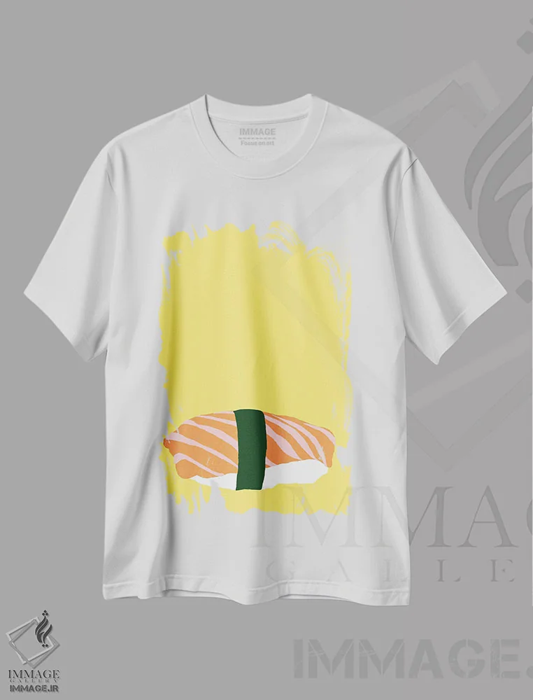 تیشرت سفید طرح دار نیگیری، هنر دیجیتال اثر جیمی متز | فروشگاه ایماژ