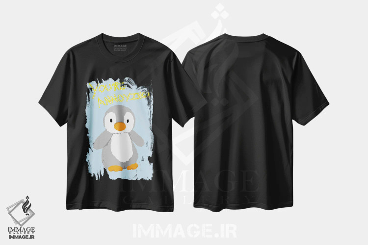 تیشرت مشکی طرح دار تو آزاردهنده ای، هنر دیجیتال اثر جیمی متز | فروشگاه ایماژ