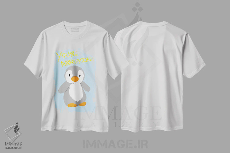 تیشرت سفید طرح دار تو آزاردهنده ای، هنر دیجیتال اثر جیمی متز | immage.ir