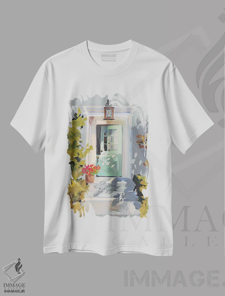 تیشرت سفید طرح دار در هلندی، دکور معاصر اثر جنی وستنهوفر | immage.ir