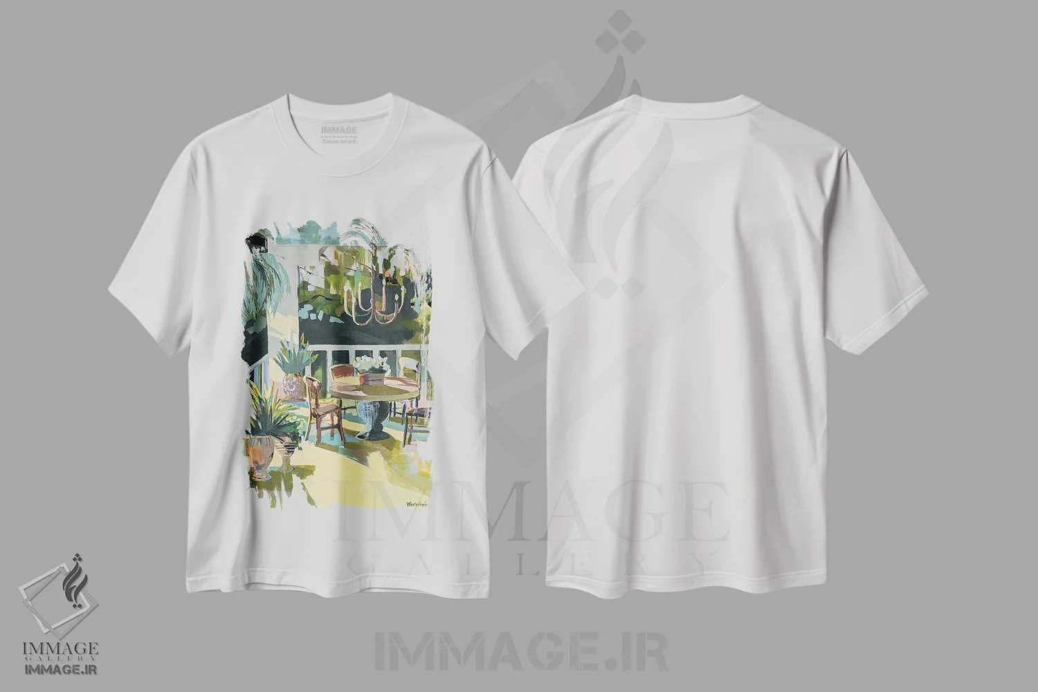 تیشرت سفید طرح دار لوئیزیانا، دکور معاصر اثر جنی وستنهوفر | immage.ir