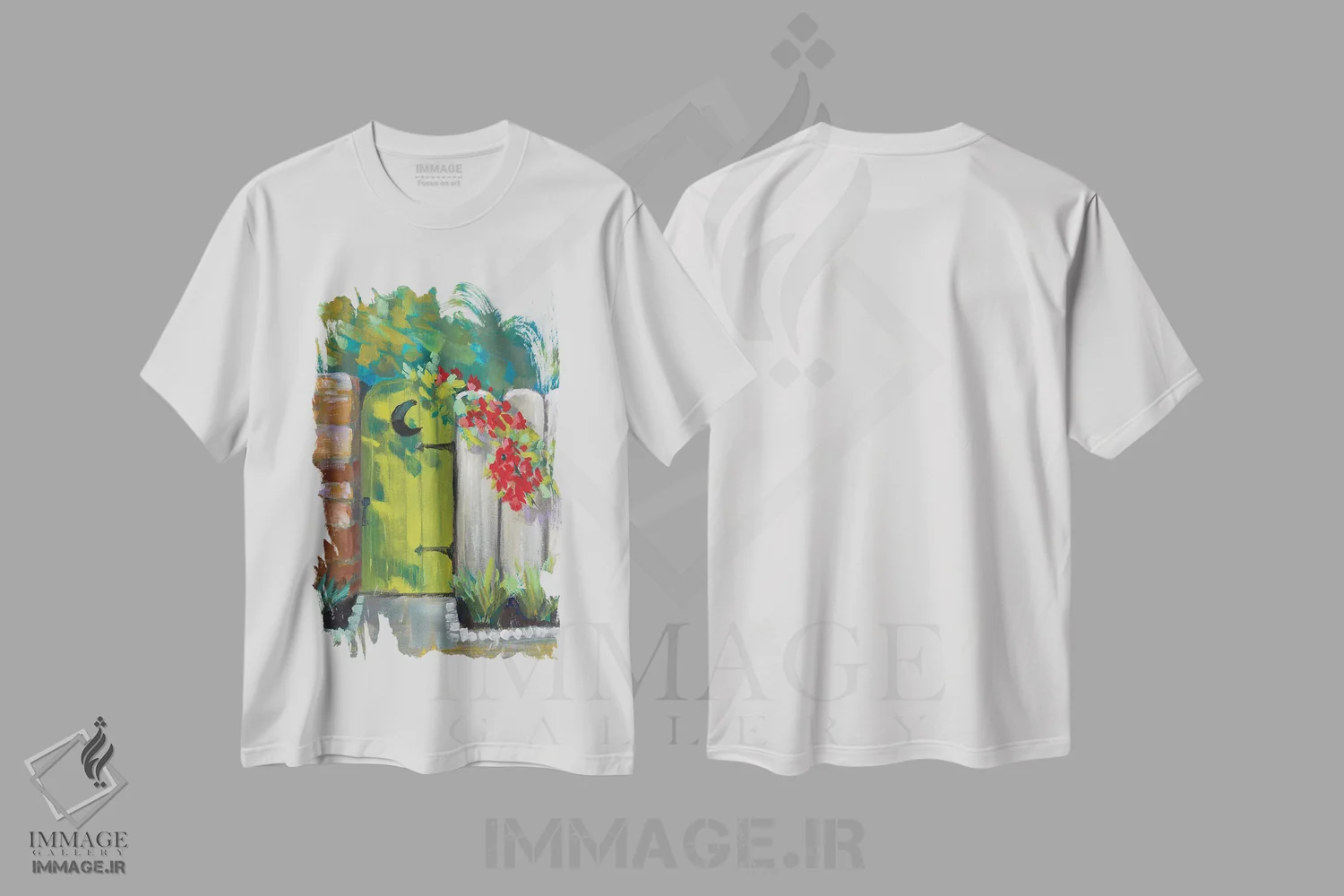 تیشرت سفید طرح دار در ماهی شکل، دکور معاصر اثر جنی وستنهوفر | immage.ir