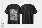 تیشرت مشکی طرح دار پوستر سفر پاپ آرت کلیولند، هنر دیجیتال اثر جیم زانیسر | immage.ir