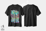 تیشرت مشکی طرح دار پوستر سفر پاپ آرت سنت پل، تزئینی اثر جیم زانیسر | immage.ir