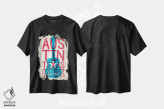 تیشرت مشکی طرح دار آستین؛ پایتخت موسیقی زنده جهان، هنر دیجیتال اثر جیم زانیسر | فروشگاه ایماژ