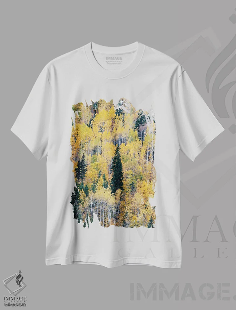 تیشرت سفید طرح دار آثار جودیت زیمرمن - immage.ir