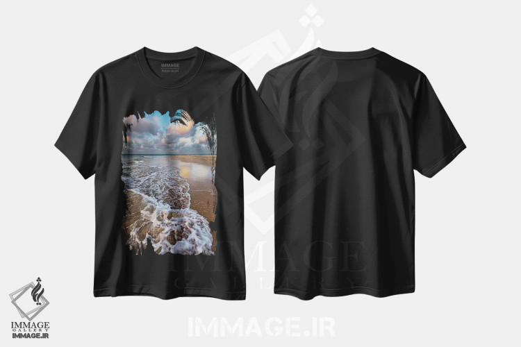 تیشرت مشکی طرح دار آثار جودیت زیمرمن - immage.ir