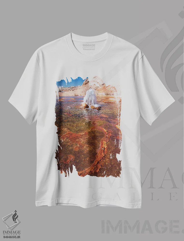 تیشرت سفید طرح دار آثار جودیت زیمرمن - فروشگاه ایماژ