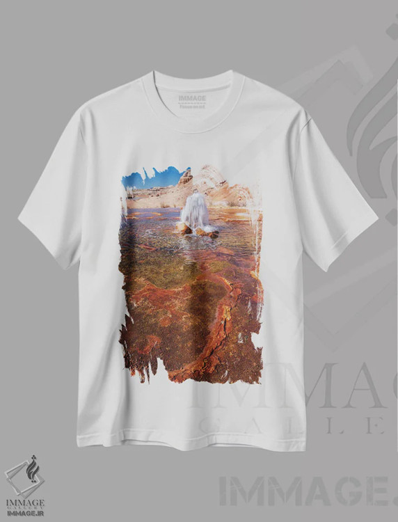 تیشرت سفید طرح دار آثار جودیت زیمرمن - فروشگاه ایماژ