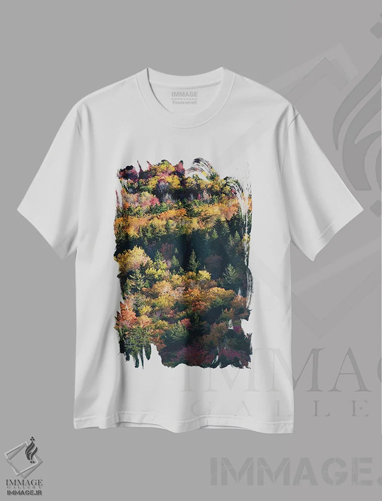 تیشرت سفید طرح دار آثار جودیت زیمرمن - immage.ir