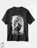 تیشرت مشکی طرح دار کشتی سازی، هنر تزئینی سیاه و سفید اثر یوهان زلنین | immage.ir