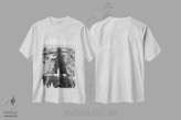 تیشرت سفید طرح دار هواپیما، هنر تزئینی سیاه و سفید اثر یوهان زلنین | immage.ir