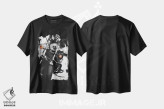 تیشرت مشکی طرح دار هارلی دیویدسون، هنر تزئینی سیاه و سفید اثر یوهان زلنین | immage.ir