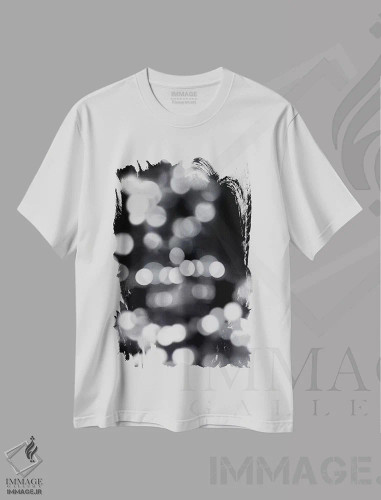 تیشرت سفید طرح دار شب از راه می رسد IV اثر کیت کاریگان | فروشگاه ایماژ